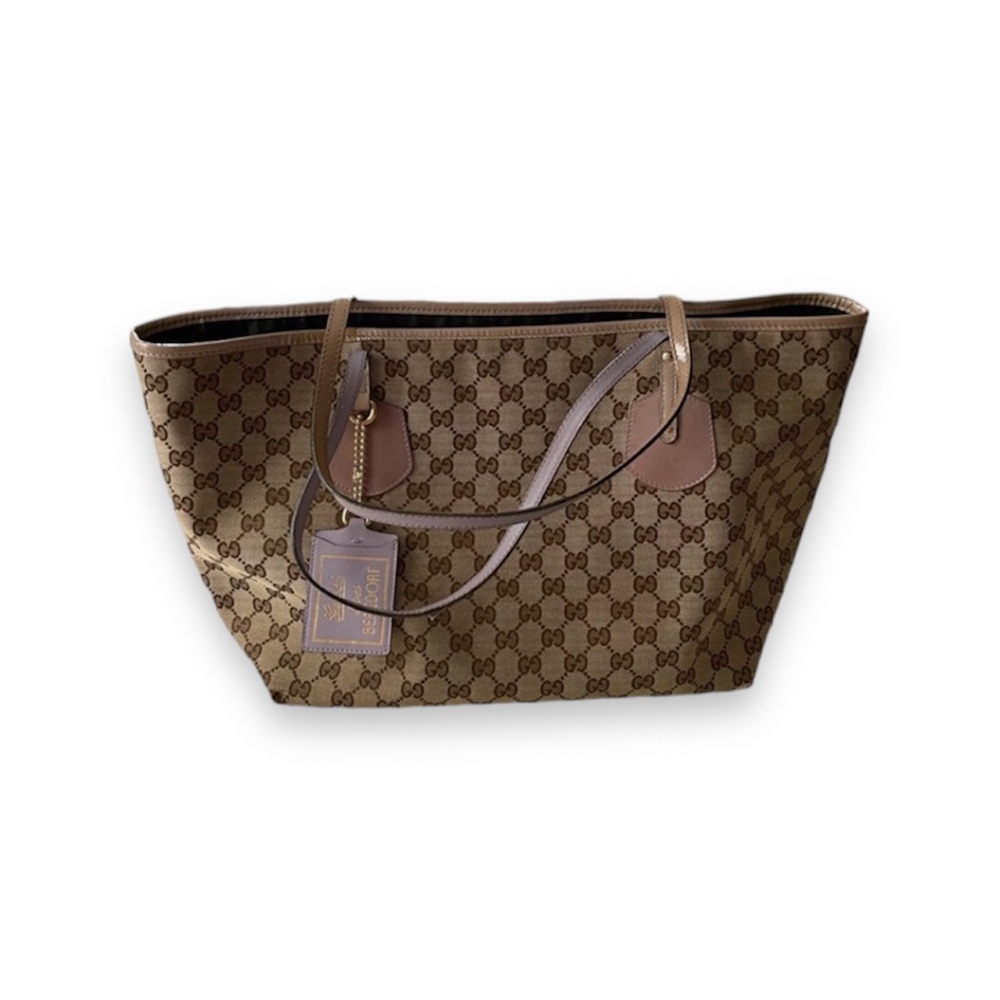 Gucci GG Monogram Loves Bergdorf Large Jolie Tote Limited Edition